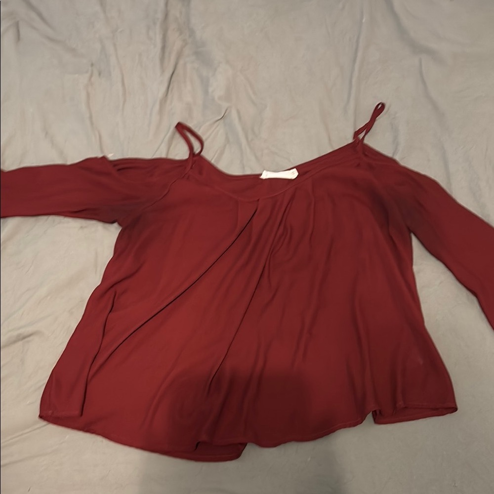 Elegant Burgundy Women's Top